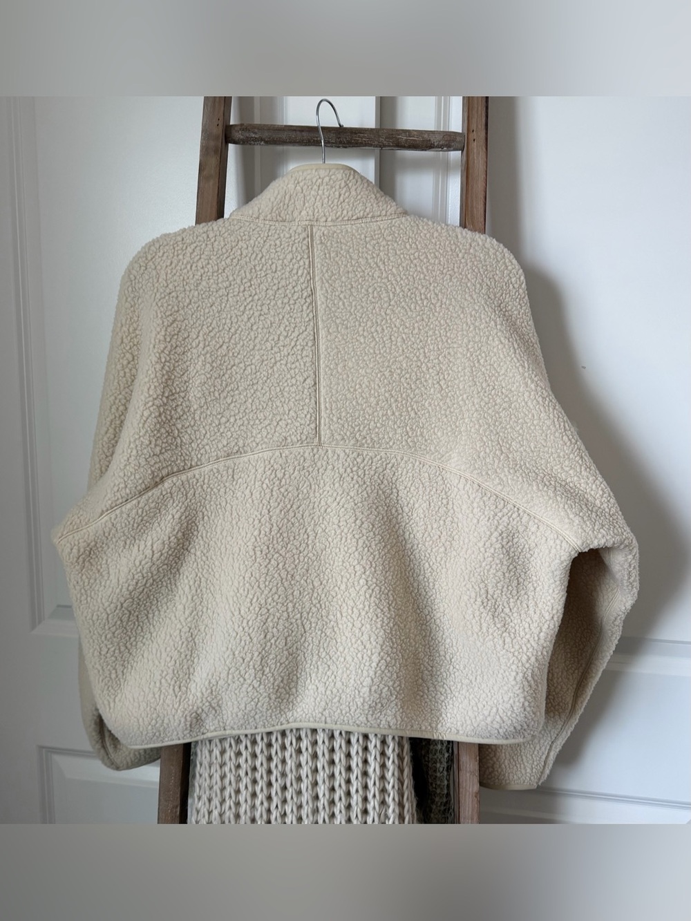 Aritzia TNA Polartec Thermal Pro Fleece Zip-Up Mullein L - Picture 12 of 14
